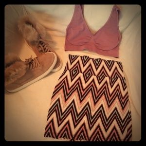 👛 BOGO 👛 Chevron Print Mini Skirt